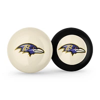 Imperial Baltimore Ravens Logo Cue Ball & 8 Ball Combo Set