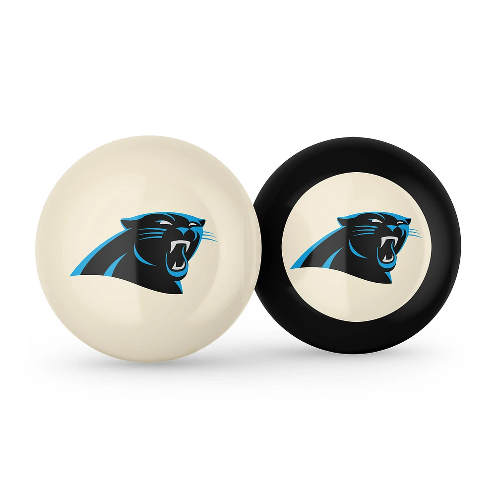 Imperial Carolina Panthers Logo Cue Ball & 8 Ball Combo Set