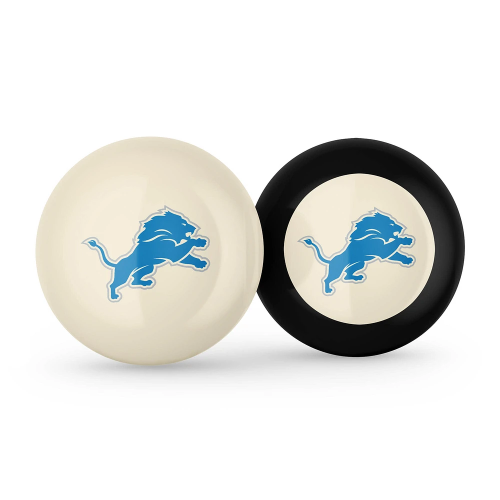 Imperial Detroit Lions Logo Cue Ball & 8 Ball Combo Set