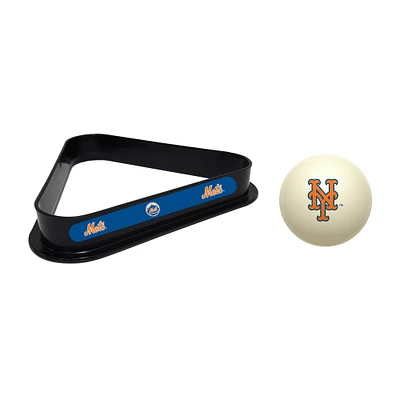 Imperial New York Mets Cue Ball & Rack Set