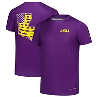 Youth Columbia Purple LSU Tigers Terminal Tackle Omni-Shade T-Shirt