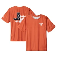 Youth Columbia Texas Orange Longhorns Terminal Tackle Omni-Shade T-Shirt