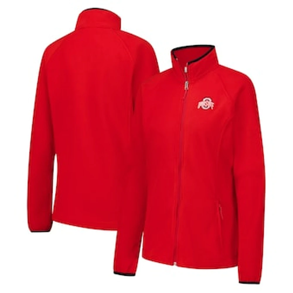 Women's Columbia  Scarlet Ohio State Buckeyes Give & Go II Fleece Full-Zip Jacket