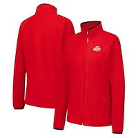 Women's Columbia  Scarlet Ohio State Buckeyes Give & Go II Fleece Full-Zip Jacket