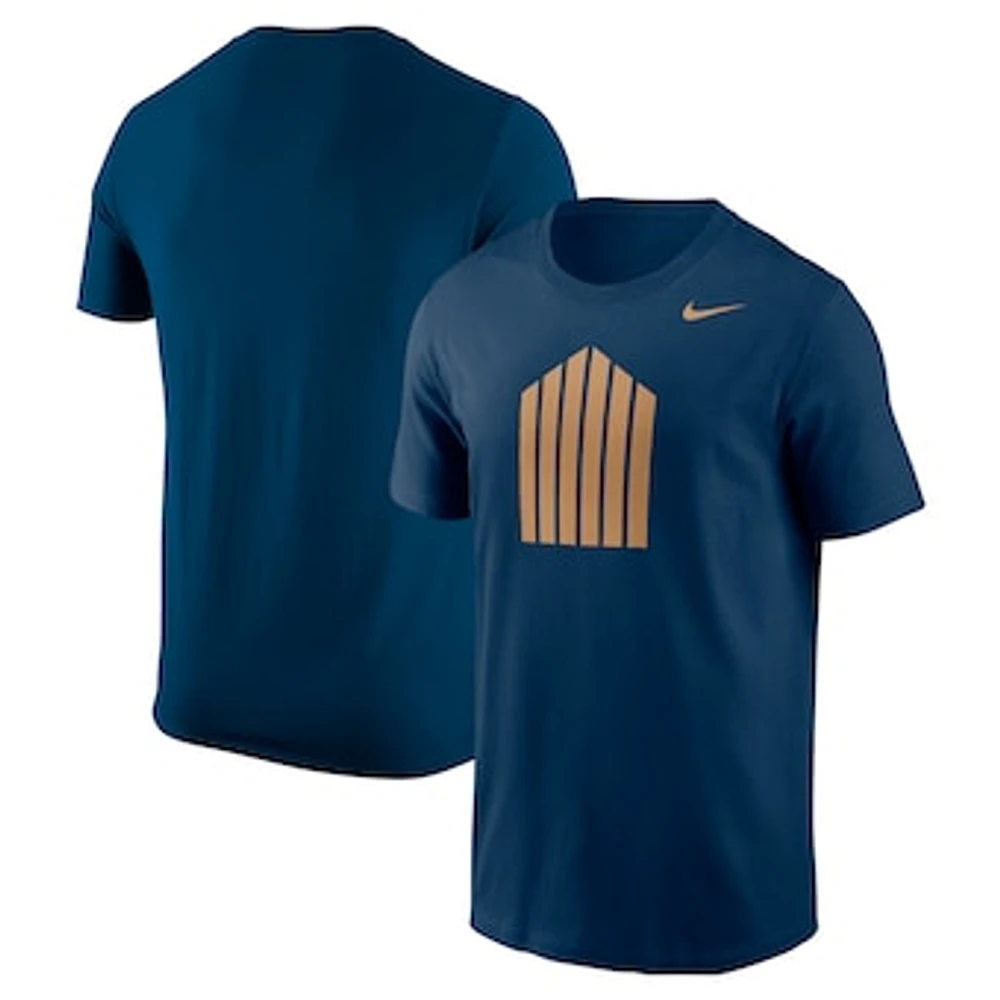 Men's Nike Navy Illinois Fighting Illini Pillar Memorial Stadium 100th Anniversary T-Shirt