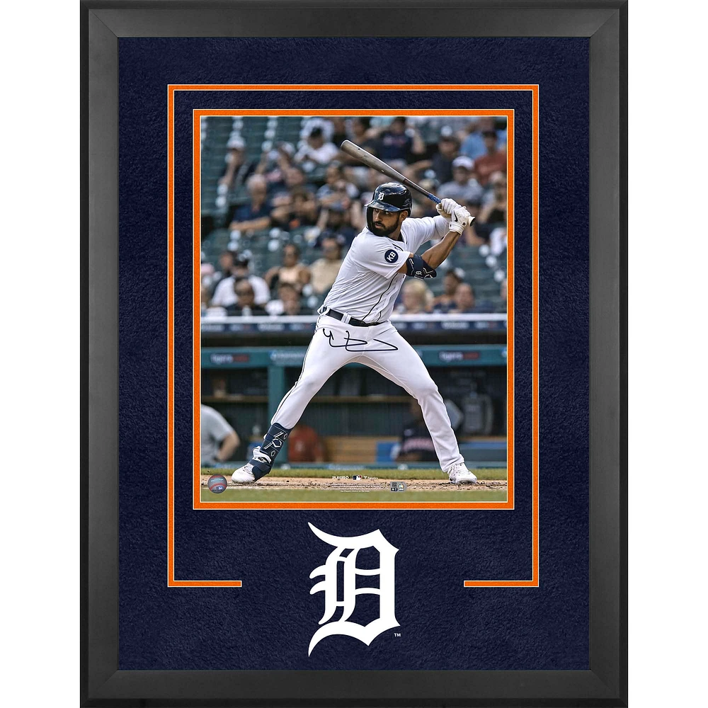 Riley Greene Detroit Tigers Autographed Deluxe Framed 16" x 20" Hitting Photograph