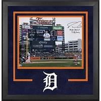 Spencer Torkelson Detroit Tigers Autographed Deluxe Framed 16" x 20" First At Bat Photograph with "MLB Debut 4-8-22" Inscription
