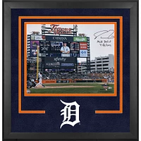 Spencer Torkelson Detroit Tigers Autographed Deluxe Framed 16" x 20" First At Bat Photograph with "MLB Debut 4-8-22" Inscription