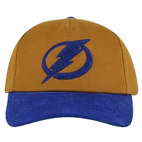 Men's American Needle  Tan/Blue Tampa Bay Lightning Burnett Adjustable Hat