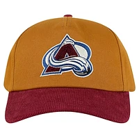 Men's American Needle  Tan/Burgundy Colorado Avalanche Burnett Adjustable Hat