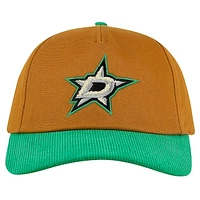 Men's American Needle  Tan/Kelly Green Dallas Stars Burnett Adjustable Hat