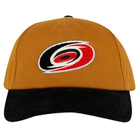 Men's American Needle  Tan/Black Carolina Hurricanes Burnett Adjustable Hat