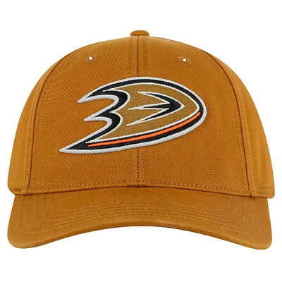 Men's American Needle  Tan Anaheim Ducks Hepcat Washed Twill Adjustable Hat