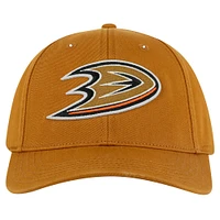 Men's American Needle  Tan Anaheim Ducks Hepcat Washed Twill Adjustable Hat