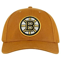 Men's American Needle  Tan Boston Bruins Hepcat Washed Twill Adjustable Hat