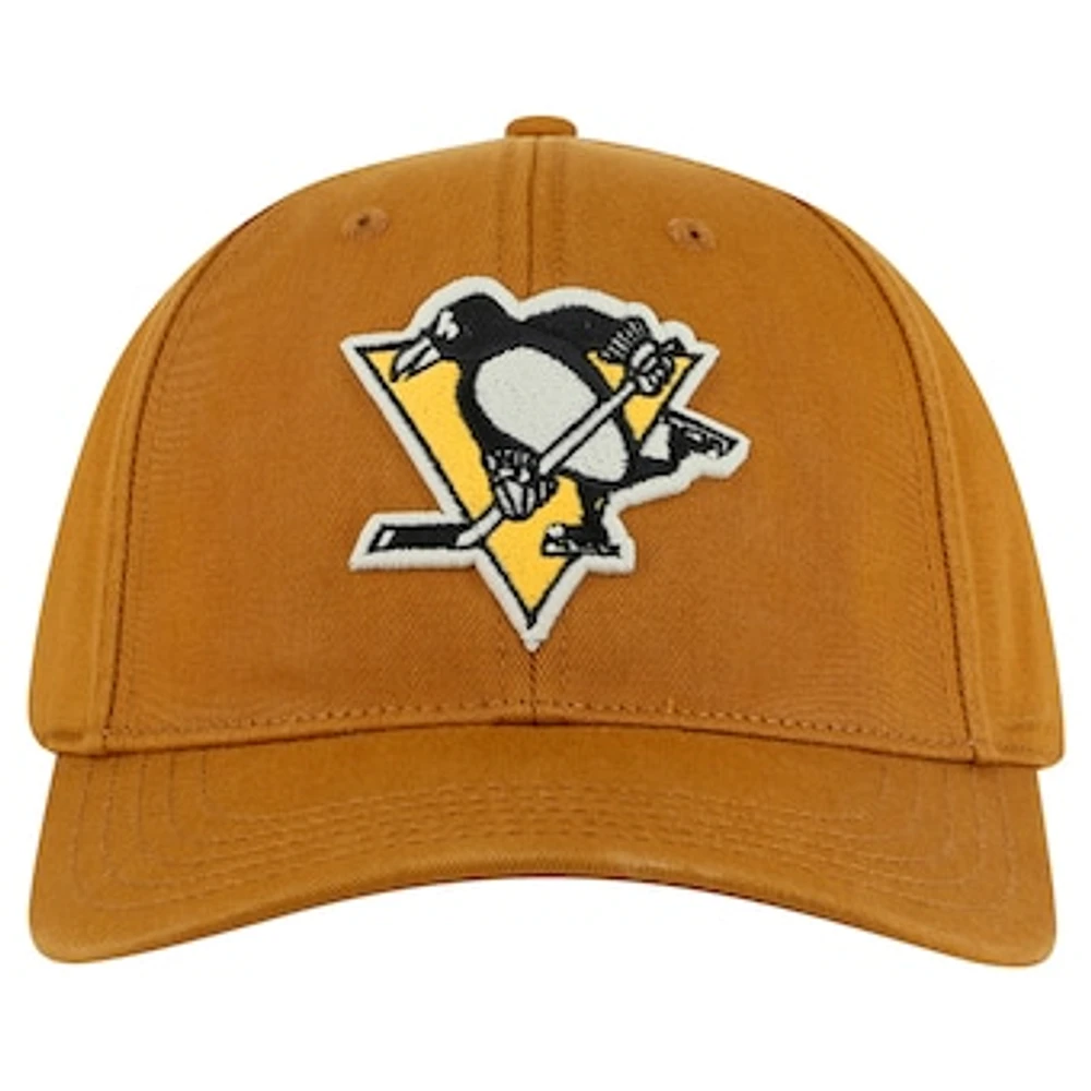 Men's American Needle  Tan Pittsburgh Penguins Hepcat Washed Twill Adjustable Hat