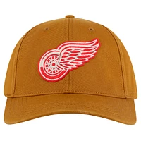 Men's American Needle  Tan Detroit Red Wings Hepcat Washed Twill Adjustable Hat