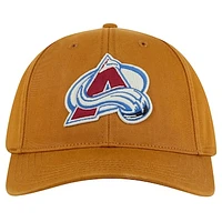 Men's American Needle  Tan Colorado Avalanche Hepcat Washed Twill Adjustable Hat