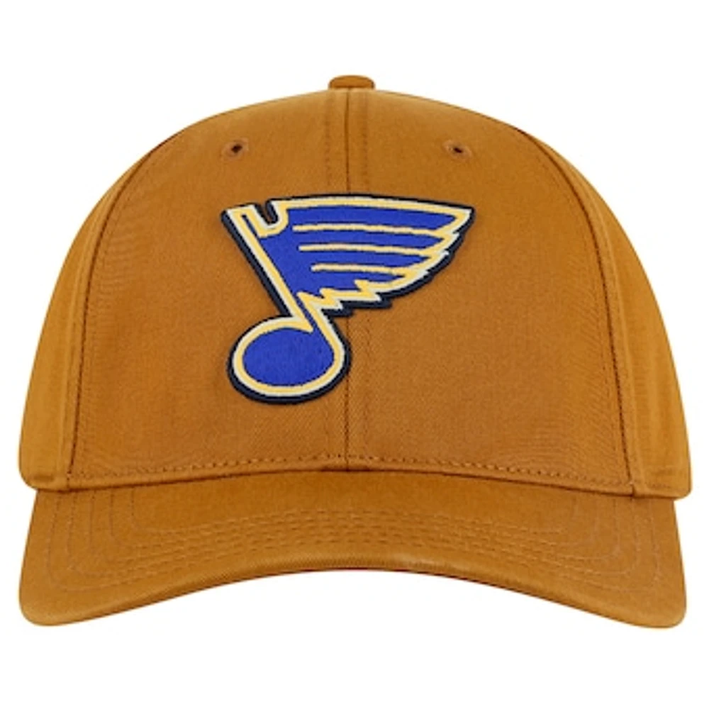 Men's American Needle  Tan St. Louis Blues Hepcat Washed Twill Adjustable Hat