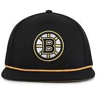 Men's American Needle  Black Boston Bruins Buxton Pro Tech Adjustable Hat