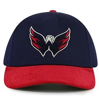 Men's American Needle  Navy/Red Washington Capitals Burnett Adjustable Hat