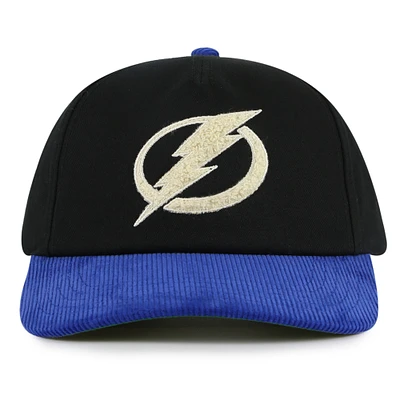 Men's American Needle  Black/Blue Tampa Bay Lightning Burnett Adjustable Hat