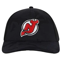 Men's American Needle  Black New Jersey Devils Valin Camo Super Tech Vented Adjustable Hat