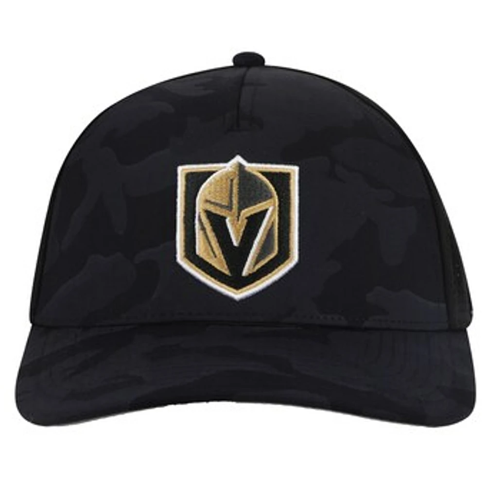 Men's American Needle  Black Vegas Golden Knights Valin Camo Super Tech Vented Adjustable Hat