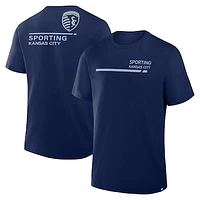 Men's Fanatics  Navy Sporting Kansas City Corner Kick Legacy T-Shirt