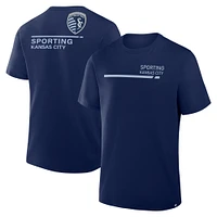 Men's Fanatics  Navy Sporting Kansas City Corner Kick Legacy T-Shirt