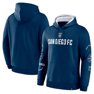 Men's Fanatics  Navy San Diego FC Penalty Kick Legacy Pullover Hoodie