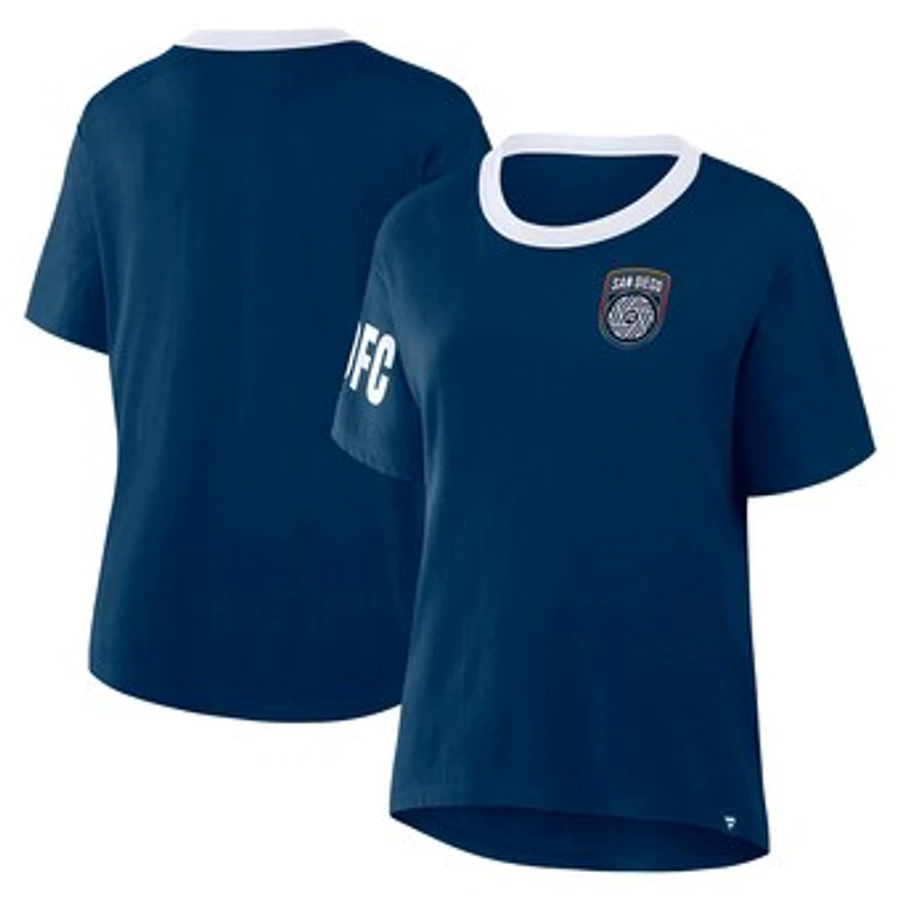 Women's Fanatics Navy San Diego FC Defender Pairing Legacy T-Shirt