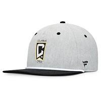 Men's Fanatics Heather Gray Columbus Crew Chip Golfer Snapback Hat