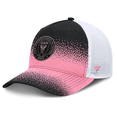 Men's Fanatics Black Inter Miami CF Libero Trucker Adjustable Hat