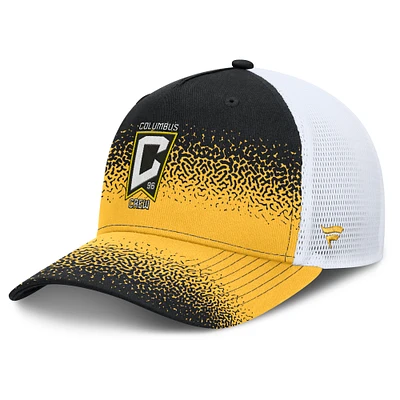 Men's Fanatics Black Columbus Crew Libero Trucker Adjustable Hat