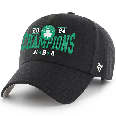 Men's '47 Black Boston Celtics 2024 NBA Finals Champions MVP Adjustable Hat