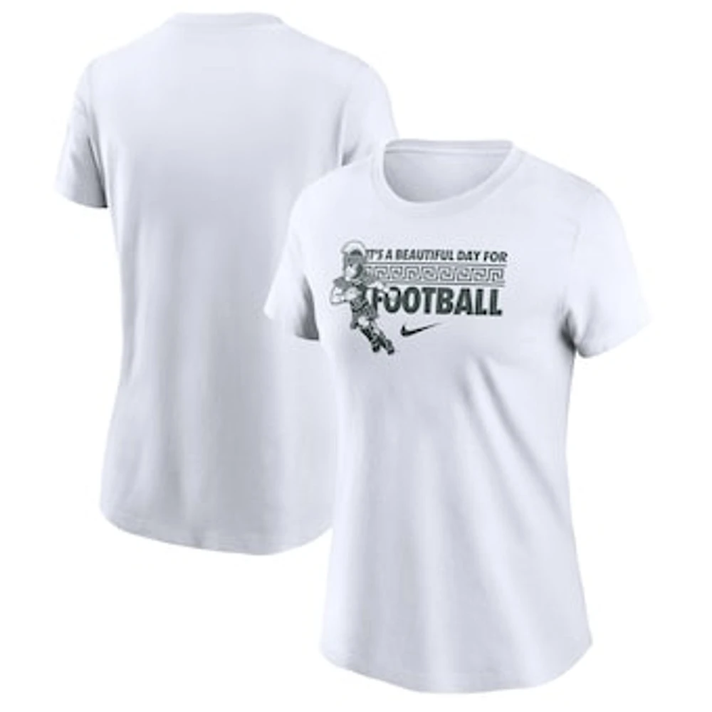 Women's Nike  White Michigan State Spartans Fan T-Shirt