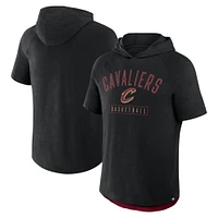 Men's Fanatics Black Cleveland Cavaliers Pass Legend Raglan Hoodie T-Shirt