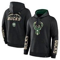 Men's Fanatics Black Milwaukee Bucks Legacy Guard Pullover Hoodie