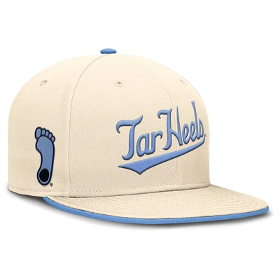 Men's Nike Natural North Carolina Tar Heels Primetime True Performance Fitted Hat