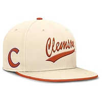 Men's Nike Natural Clemson Tigers Primetime True Performance Fitted Hat