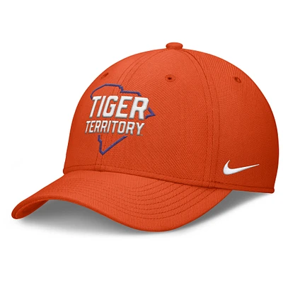 Men's Nike Orange Clemson Tigers Local Swoosh Flex Hat