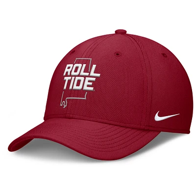 Men's Nike Crimson Alabama Crimson Tide Local Swoosh Flex Hat