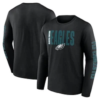 Men's Fanatics  Black Philadelphia Eagles Big & Tall Vision Long Sleeve T-Shirt