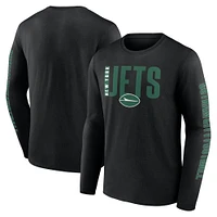 Men's Fanatics  Black New York Jets Big & Tall Vision Long Sleeve T-Shirt