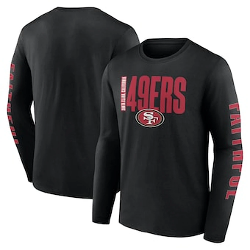 Men's Fanatics  Black San Francisco 49ers Big & Tall Vision Long Sleeve T-Shirt