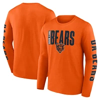 Men's Fanatics  Orange Chicago Bears Big & Tall Vision Long Sleeve T-Shirt