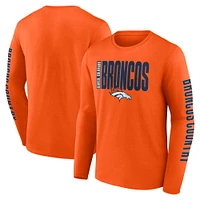 Men's Fanatics  Orange Denver Broncos Big & Tall Vision Long Sleeve T-Shirt