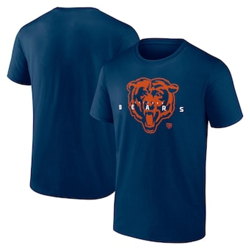 Men's Fanatics Navy Chicago Bears Big & Tall Coordinate T-Shirt