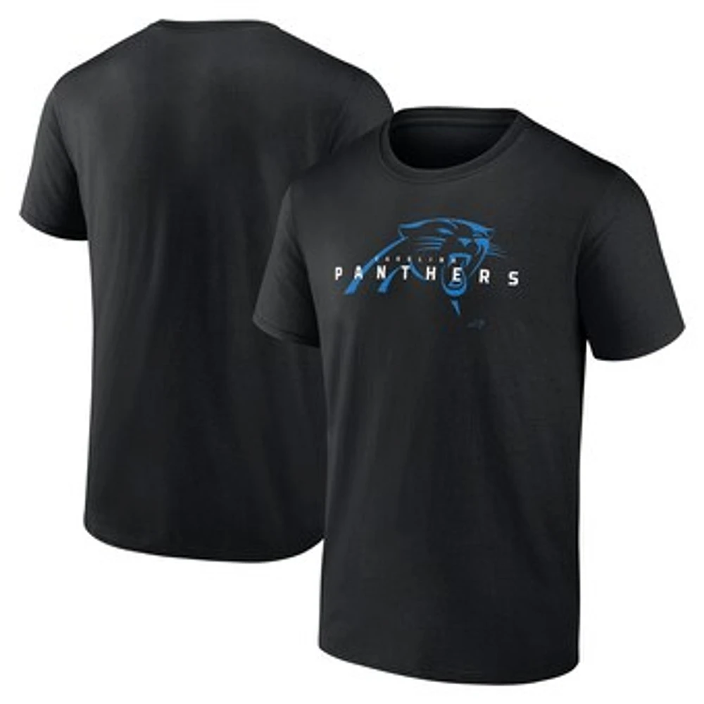 Men's Fanatics Black Carolina Panthers Big & Tall Coordinate T-Shirt